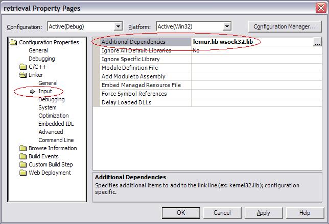 VS .Net adding additional dependencies.