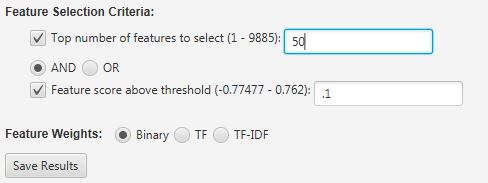 Feature Selection Criteria